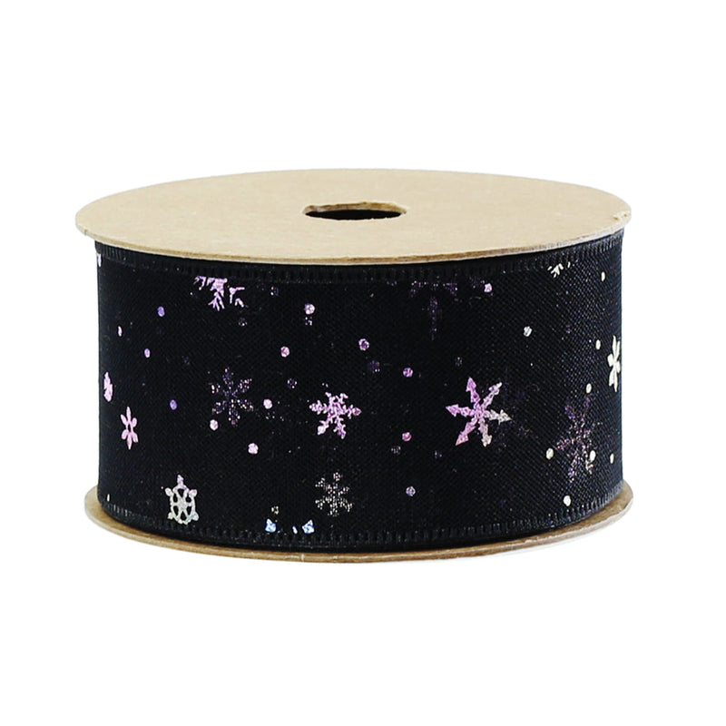 Ribbon Iridescent Snowflake 38mmx3m Assorted image 2
