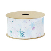 Ribbon Iridescent Snowflake 38mmx3m Assorted image 3