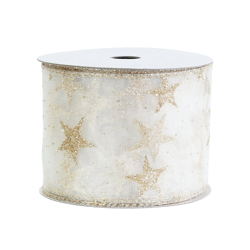 Ribbon Sheer Stars 63mmx2.7m Assorted  image 4