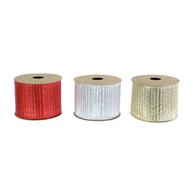 Ribbon Pleated 63mmx2.7m Assorted