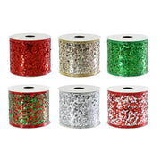 Ribbon Mesh Sequin 63mmx2.7m Assorted