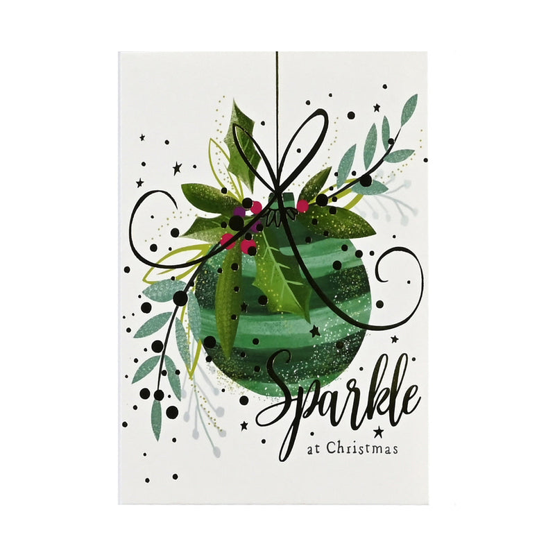 Cards Blue-Green Foiled Traditional 10pk 2