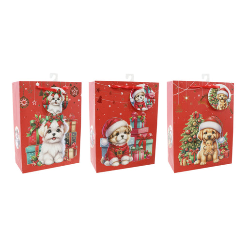 Giftbag Medium Cute Pets Foiled Assorted