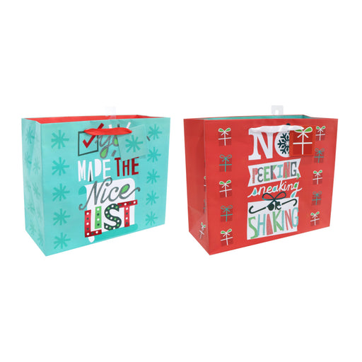 Giftbag Lge Landscape Cheeky Foiled Assorted