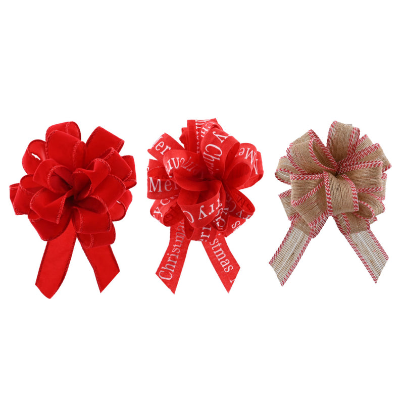 Jumbo Christmas Material Gift Bow Assorted