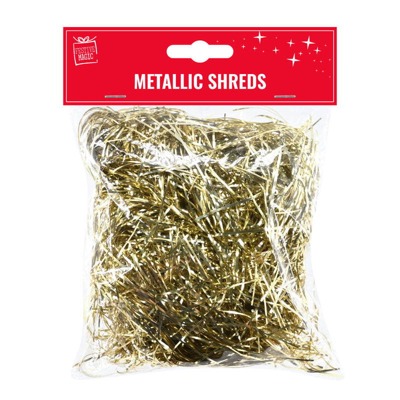 Metallic Christmas Hamper Shreds 25gm Assorted 2