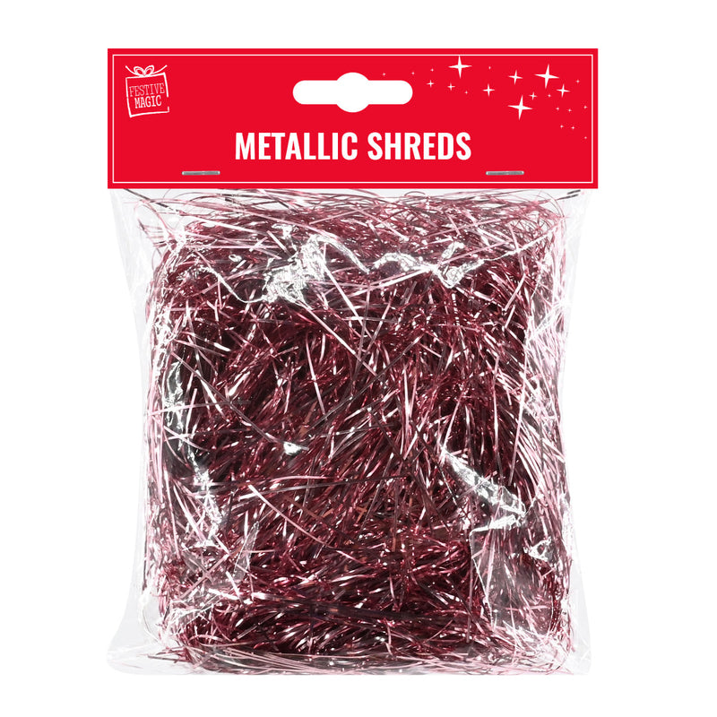 Metallic Christmas Hamper Shreds 25gm Assorted 5