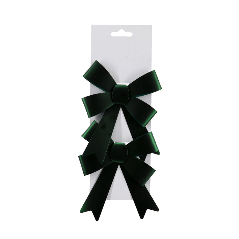 Fancy Present Bow Matte Metallic 2pk Assorted 4