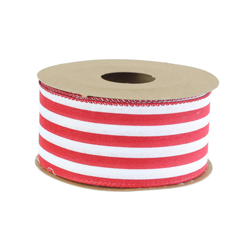 Ribbon Candycane Stripe 63mm x 10m