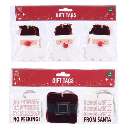 Gift-Tags Fancy Pre-Tied 12/15pk Assorted