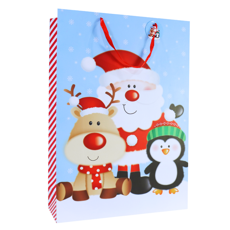 Giftbag Santa Human Floor Display Box Asstd