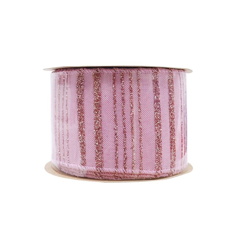 Ribbon Glitter Stripe 63Mm X 10M