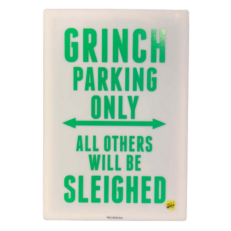 Dr. Seuss Grinch Parking Acrylic Indoor Sign 35x24cm
