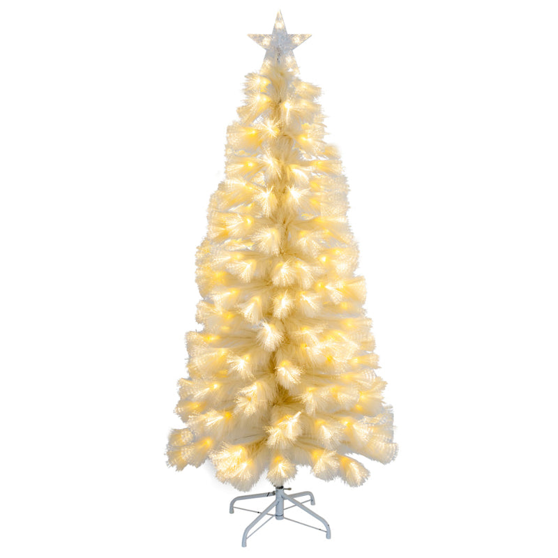 LED Pampas F/Optic Tree Cream 150cm image 2