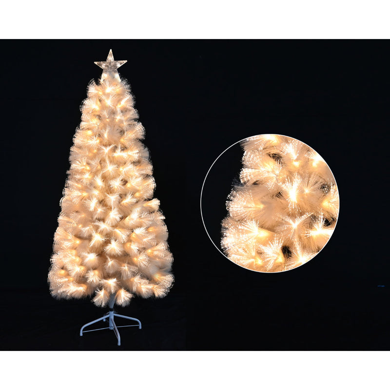 LED Pampas F/Optic Tree Cream 150cm
