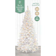 Flocked White Tree 210cm Pre-Lit  image 3