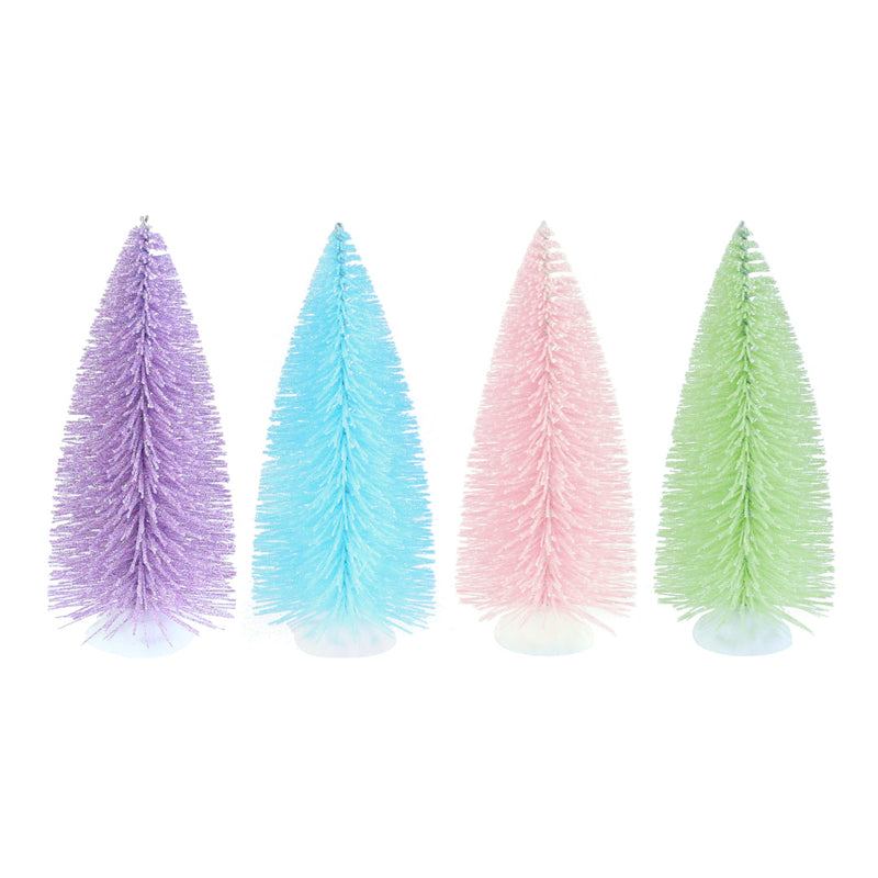 Pastel Bristle Tree 14cm Assorted