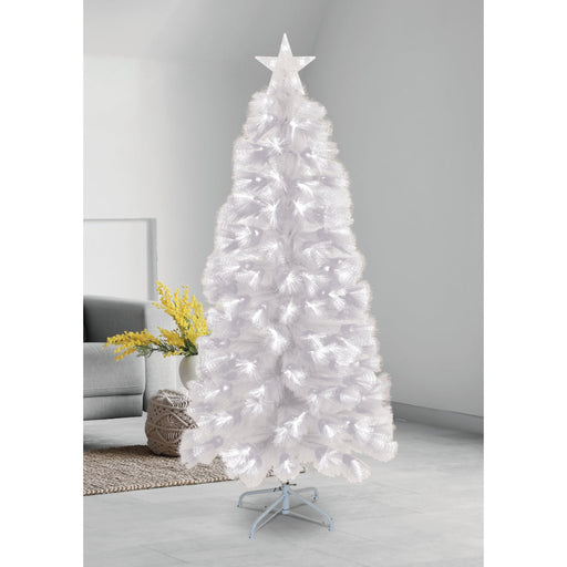 LED Pampas Fibreoptic Tree 150cm Flash White