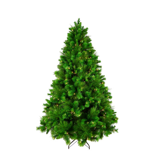 7.5 ft 225 cm pre lit Green Canyon artificial tree