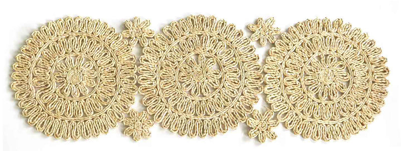 Natural Flower Runner 104x35cm