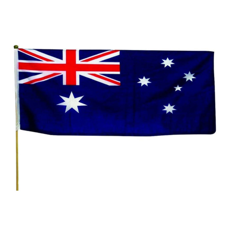 90x45cm Australian flag on wooden stick