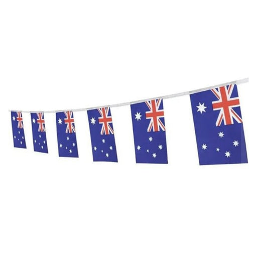 2.5m Australian flag bunting with 6 flags