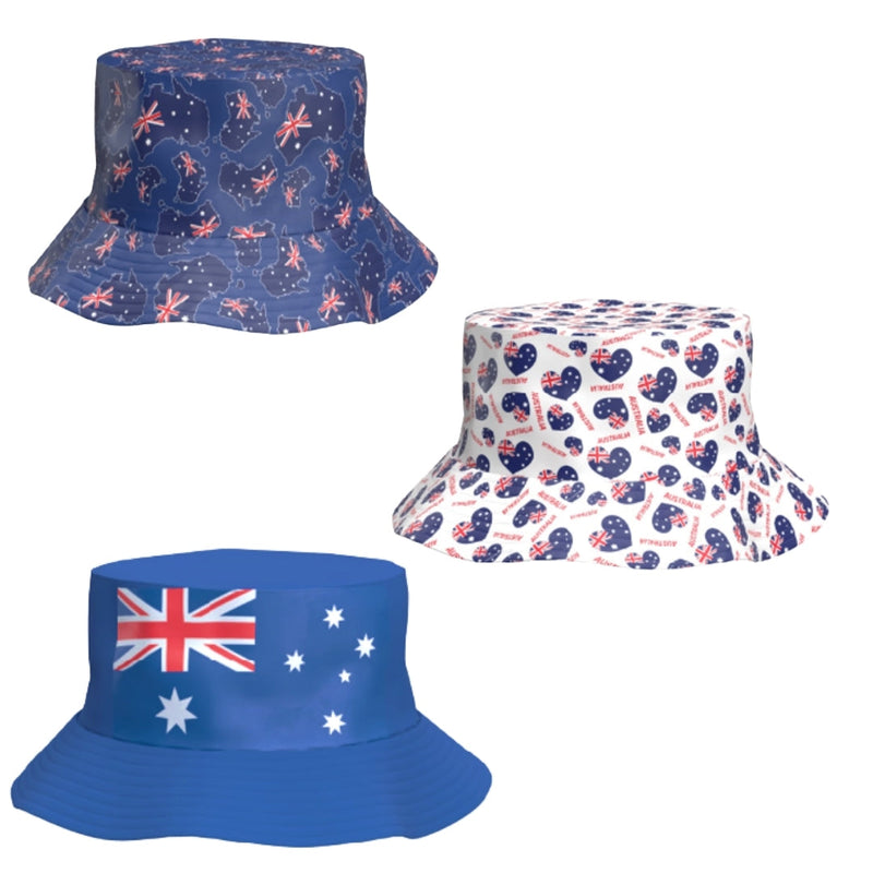 Assorted Australian themed bucket hat