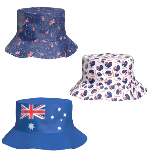 Assorted Australian themed bucket hat