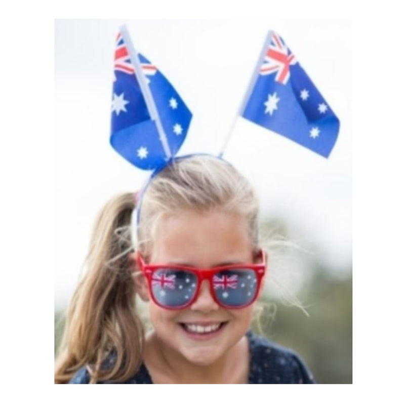 aussie twin flags headband image 2
