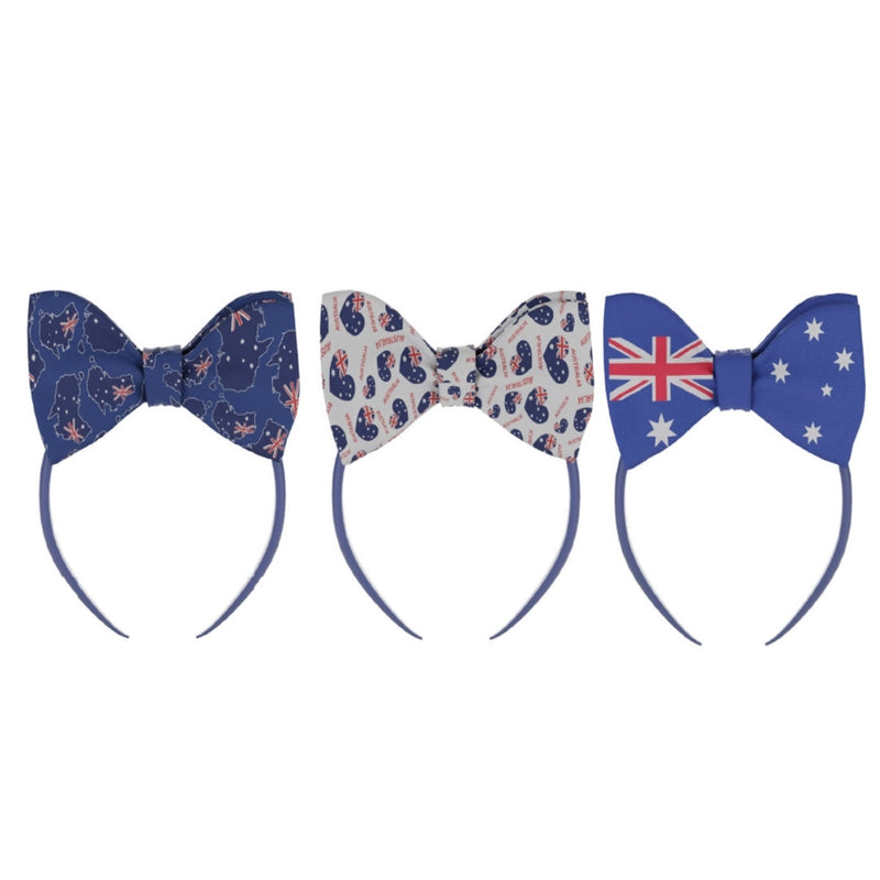 Australian themed bow headband