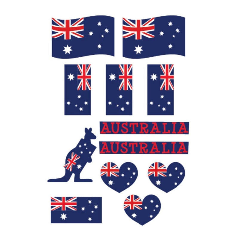 aussie tatts 12pk assorted 15 5x10 5cm image 2