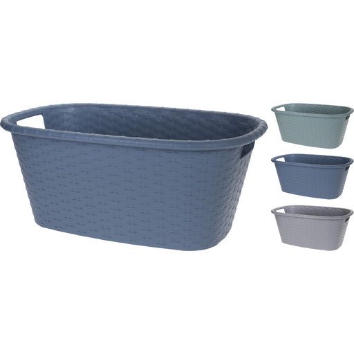 35 litre laundry basket in 3 assorted colours