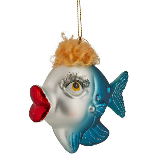 Ronis Christmas Tree Deco Lipstick Fish Glass