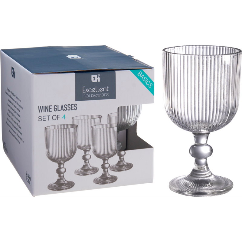 4 piece wine glass set 365ml