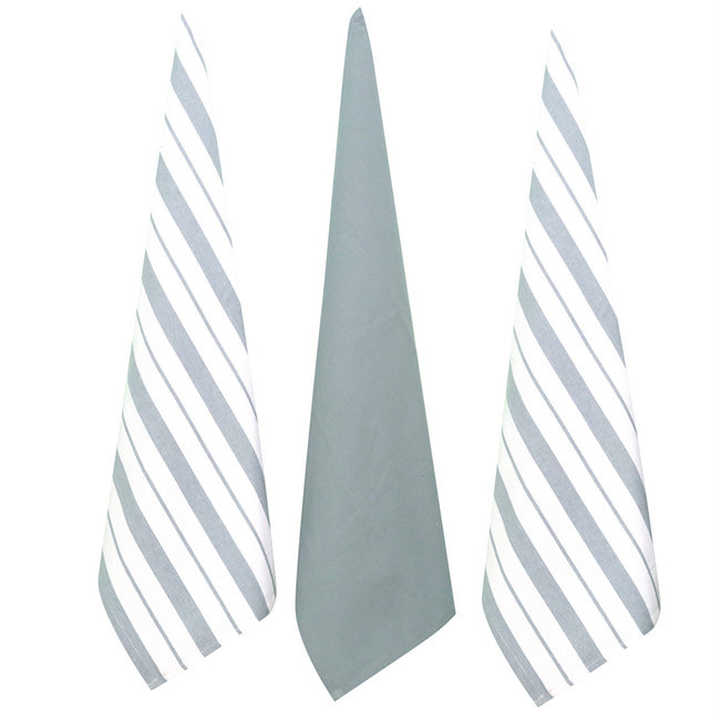 Kitchen Prep S3 French Stripe Towel 45X70 Blu