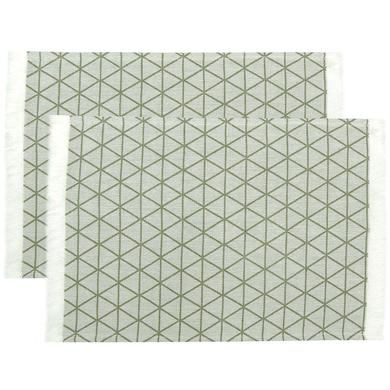 Jacquard Set 2 Place Mat 35x45Olive