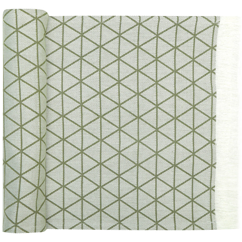 Manchester Kitchen Merch Jacquard Table Runner35X180Olive