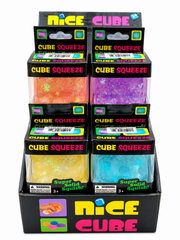 Mixed colour snow style squishy cube display box – thumbnail