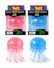Mixed colour jellyfish shaped squishy toy display box – thumbnail