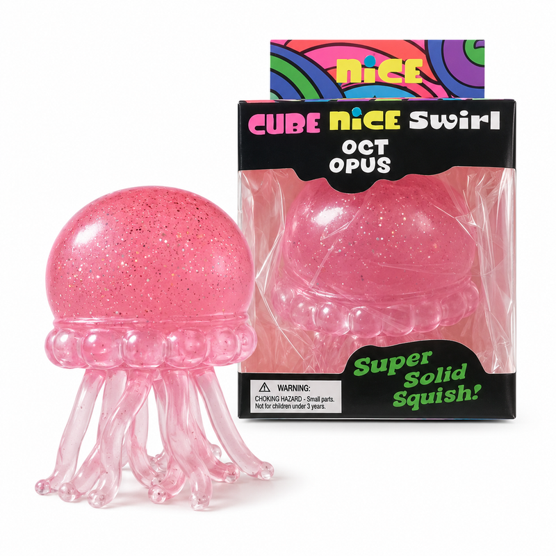 Fine Cube Jellyfish Mixed Colour Display Box 7.5cm image 3