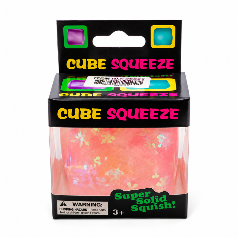 Fine Cube Glitter & Glow Mixed Colour Display Box 5x5cm image 3