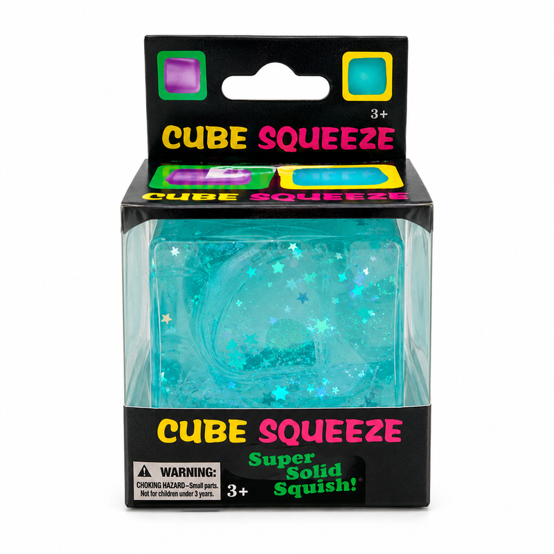 Fine Cube Glitter & Glow Mixed Colour Display Box 5x5cm image 4