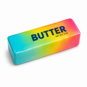 Colorful bar of shquishy toy with 'BUTTER' text on a white background – thumbnail