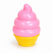 Pink ice cream cone Squish toy on a white background – thumbnail