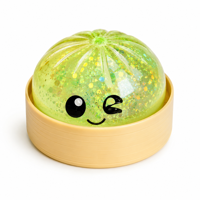 Hard Maltose Bun Squish In Steamer Mixed Colour 9cm