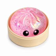 Hard Maltose Bun Squish In Steamer Mixed Colour 9cm – thumbnail