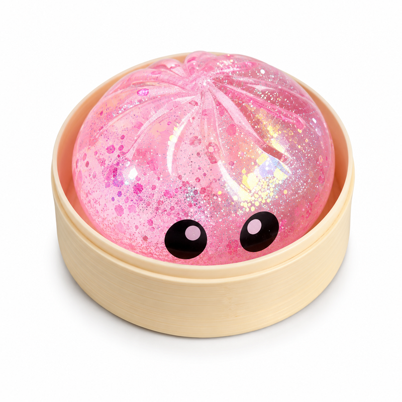 Hard Maltose Bun Squish In Steamer Mixed Colour 9cm