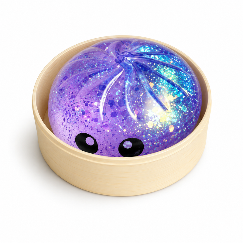 Hard Maltose Bun Squish In Steamer Mixed Colour 9cm