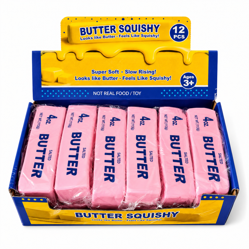 Butter Squish Pink 4x4x14cm