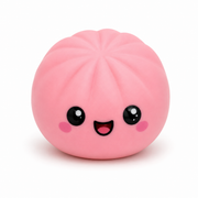 Giant Bun Squish In Steamer Mixed Colour 19cm – thumbnail